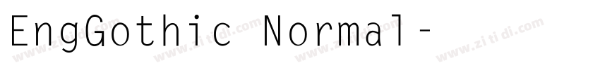EngGothic Normal字体转换